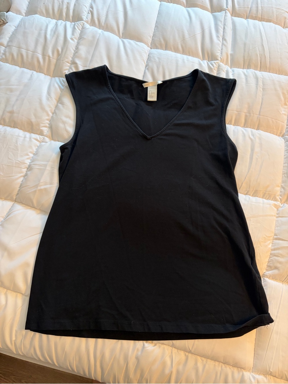 H&M Black V-Neck Tank Top
